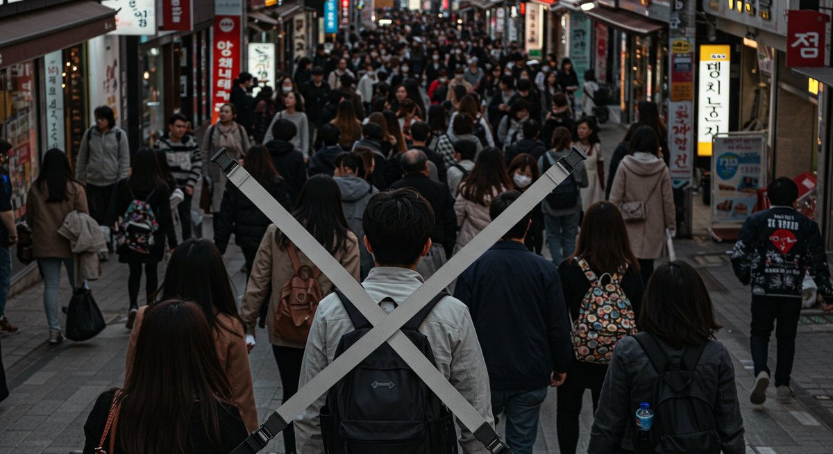 韓国旅行 リュック 危ない